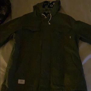 ARMY GREEN VANS COAT